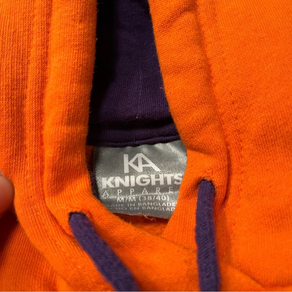 Vintage Mens Size Medium Clemson Tigers Orange and Purple Sweatshirt - Picture 3 of 3